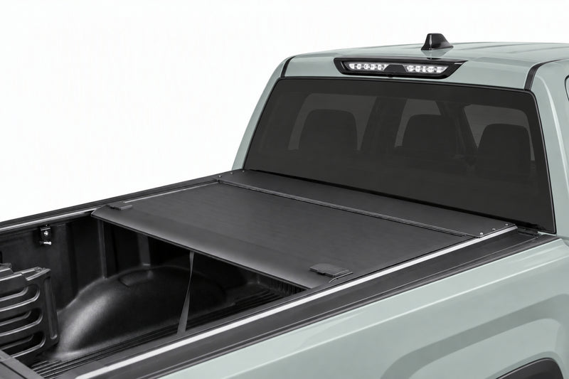 Aluminum slats and stainless canister of the retractable cover