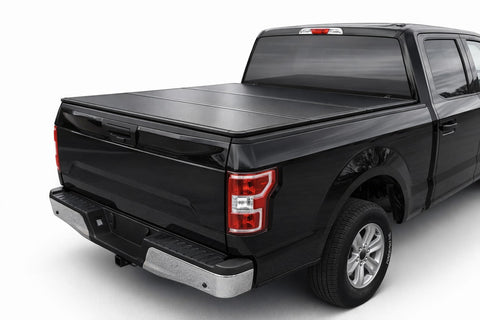 Best tonneau cover for Toyota Tundra — hard tri-fold low profile cover installed