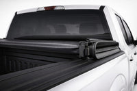 Soft folding tonneau cover on pickup truck bed — view 2