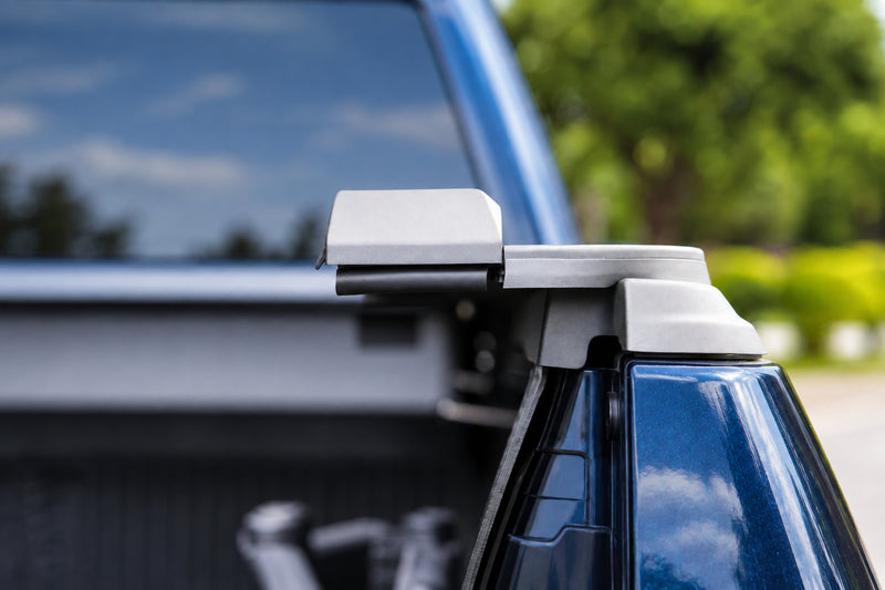 Rack-ready T-slot rails on the retractable tonneau cover