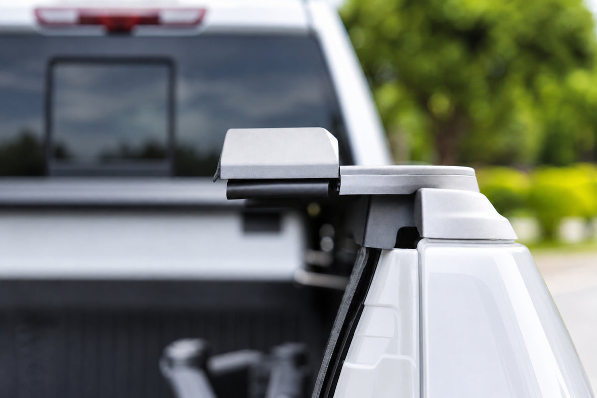 T-slot accessory channel detail on the side rails