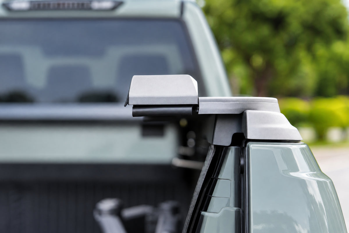 T-slot accessory channel detail on the side rails