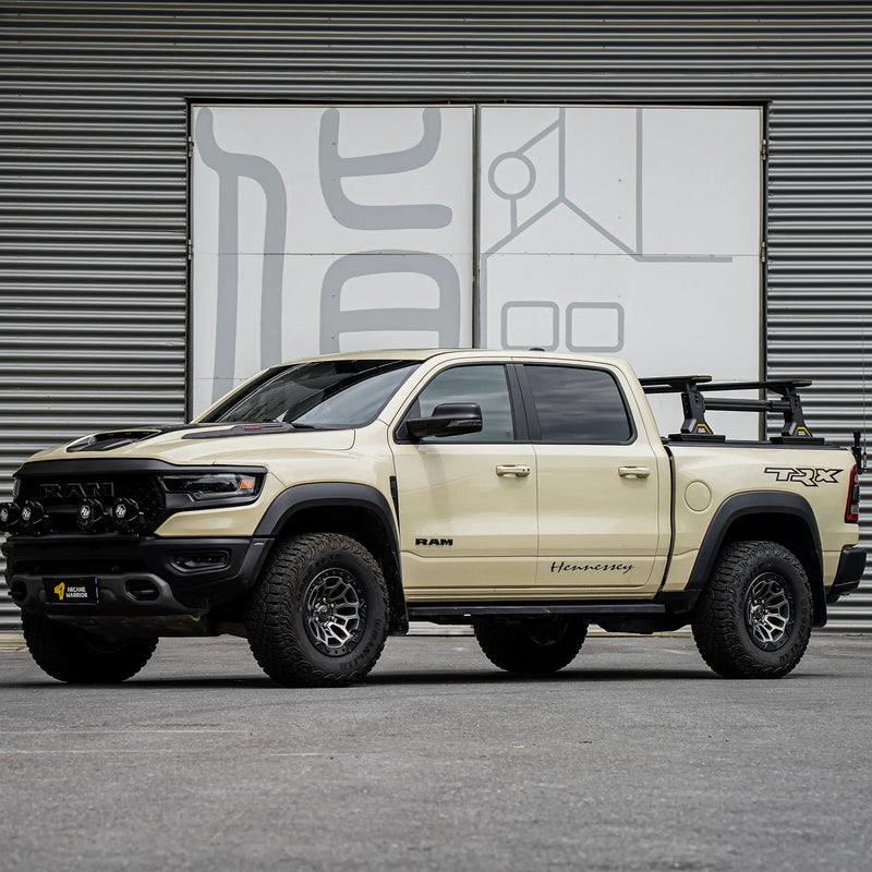 ULTRARIDGE truck bed rack on a full-size pickup, side view