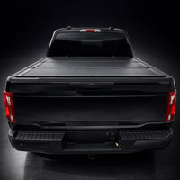 Hard flip-back truck bed cover with aluminum panels — view 9
