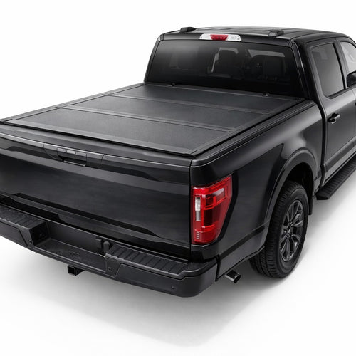 TruckTon flip-back tonneau cover installed on truck