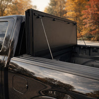 Flip-back tonneau cover — weatherproof truck bed cover — view 3