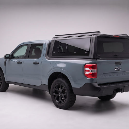 Ford Maverick Truck Cap with Windows – Aluminum Side-Access Canopy