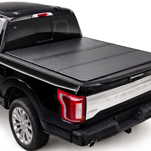 TruckTon low-profile hard tri-fold tonneau cover closed