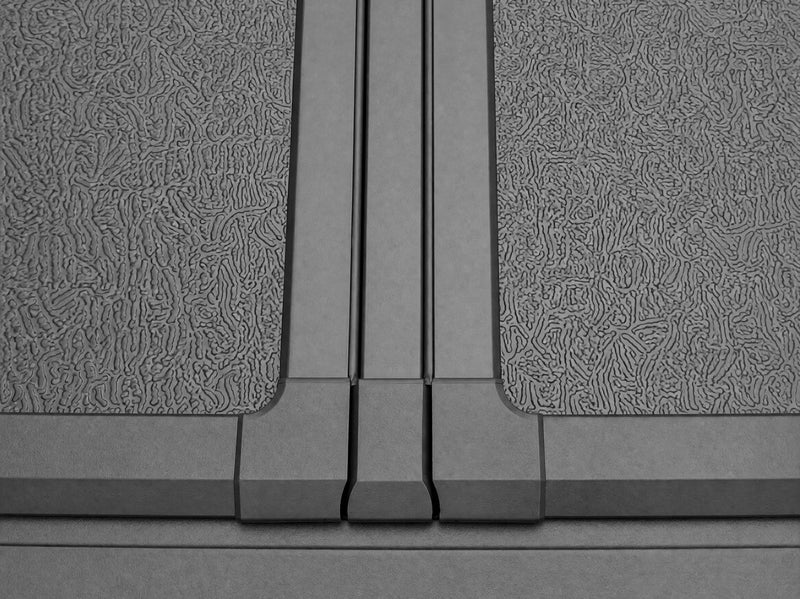 Textured aluminum honeycomb panel surface close-up