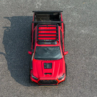 Top view of a Tacoma with the STORM roof rack, front — view 4
