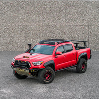 Toyota Tacoma with STORM roof rack, side three-quarter view — view 6